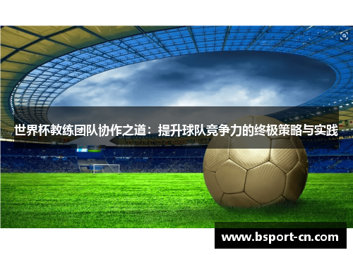 世界杯教练团队协作之道：提升球队竞争力的终极策略与实践